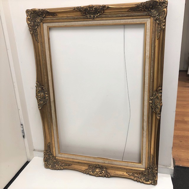 FRAME, Gold Gilt Large w Canvas Inner - 69cm x 94cm